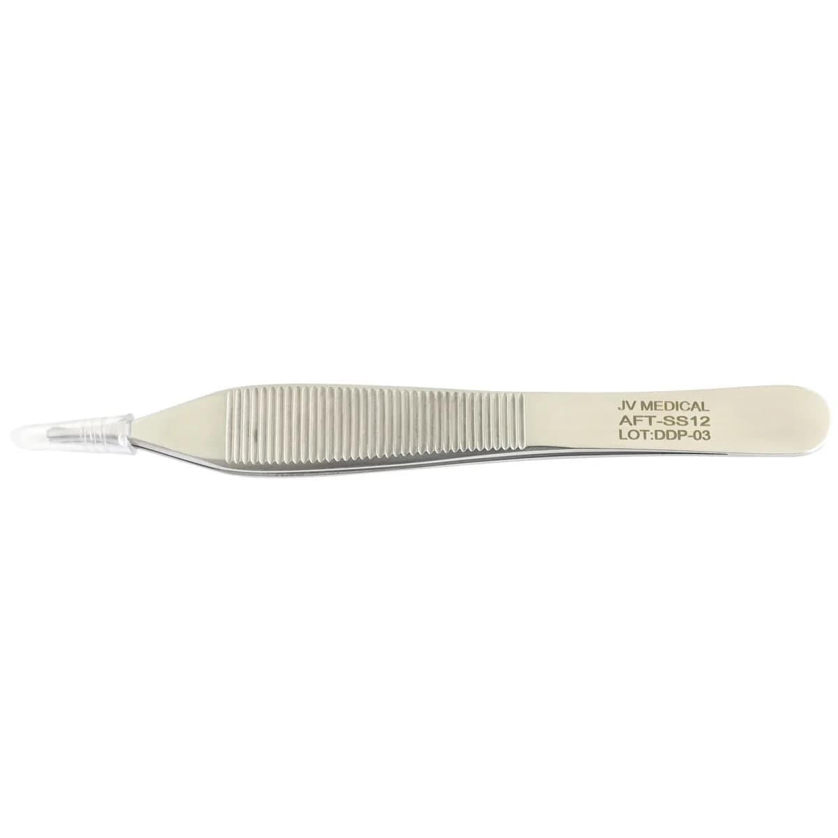 Adson tissue forceps with 1x2 toothed tips, 12cm, stainless steel, for skin handling during suturing